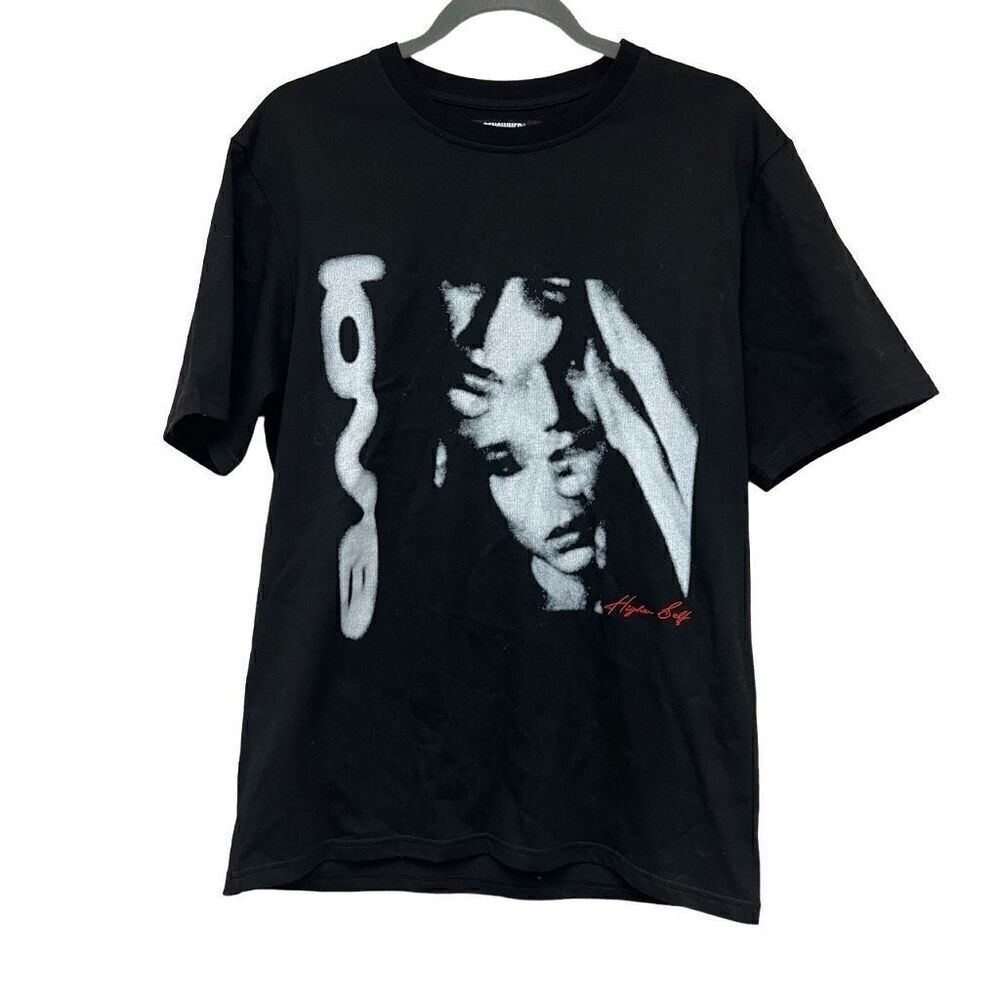 Renowned love black graphic higher self tshirt size medium